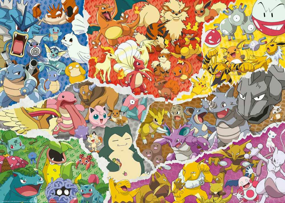 Ravensburger Dėlionė 1000 vnt. - Pokémonai aprašymas - Prekės nuotrauka