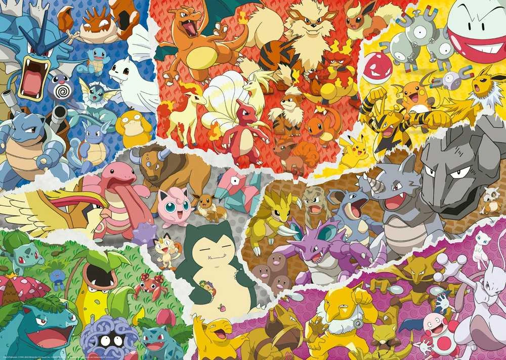 Ravensburger Dėlionė 1000 vnt. - Pokémonai aprašymas - Prekės nuotrauka