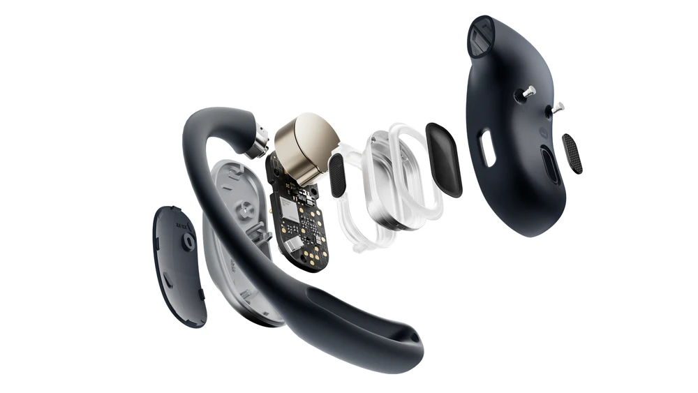 Ausinės Shokz OpenFit Air, Juodos spalvos, modelis - T511-ST-BK