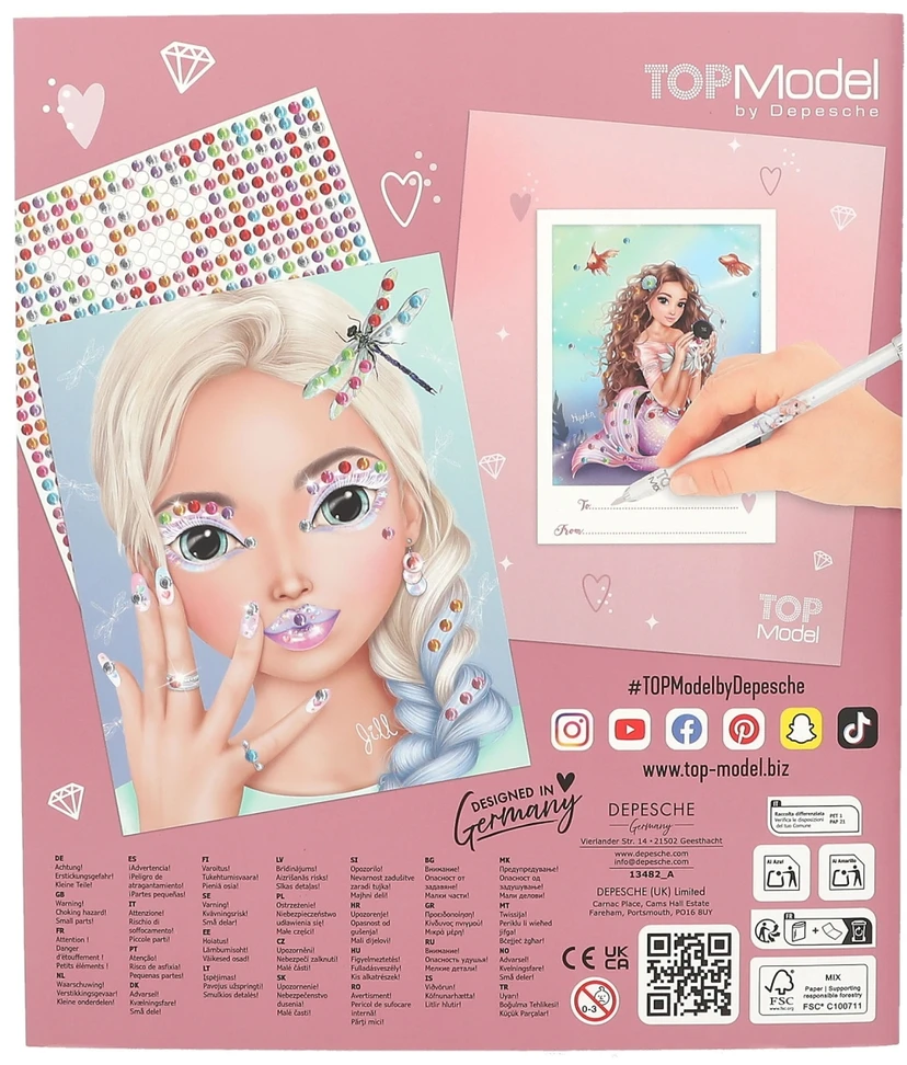 Top Model lipdukų knyga "Create your Diamond Picture"