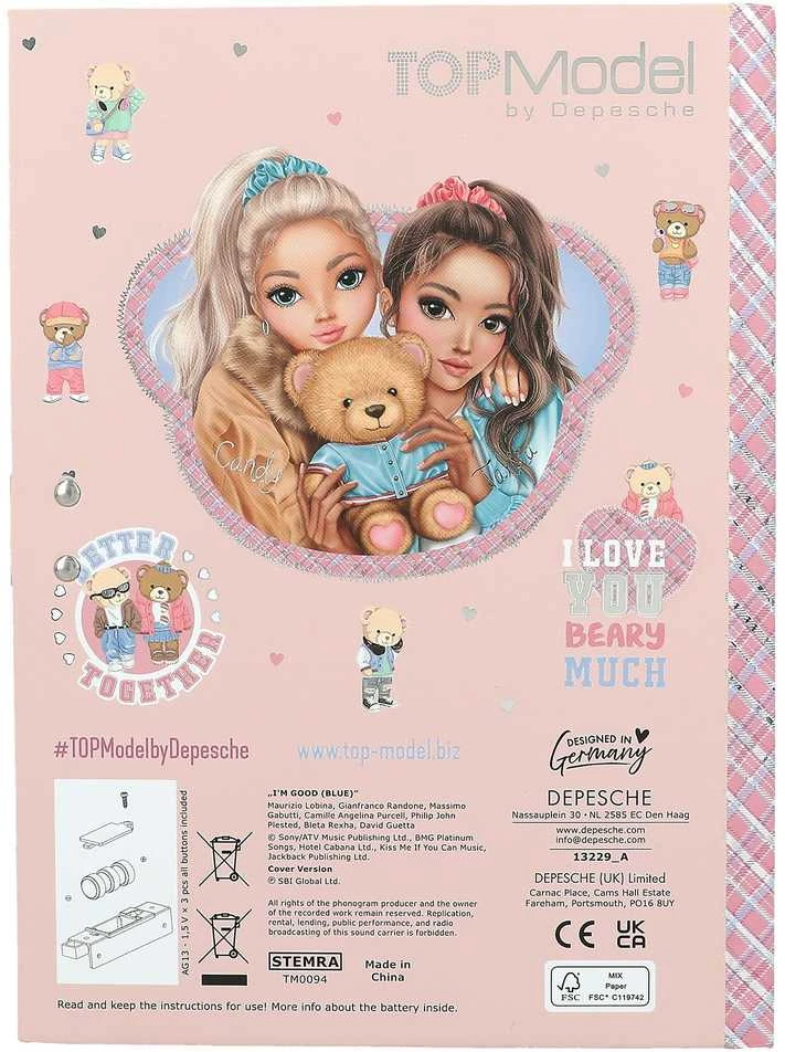 Top Model Topmodelis – TOPModel dienoraštis su kodu ir garsu TEAM TEDDY – (413229)