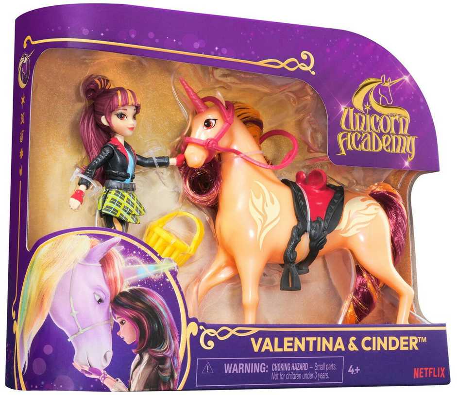 Unicorn Academy Lėlė Valentina ir vienaragis Cinder