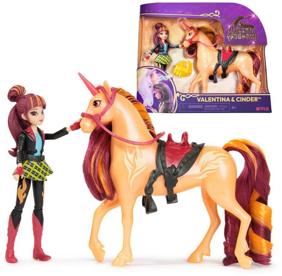Unicorn Academy Lėlė Valentina ir vienaragis Cinder