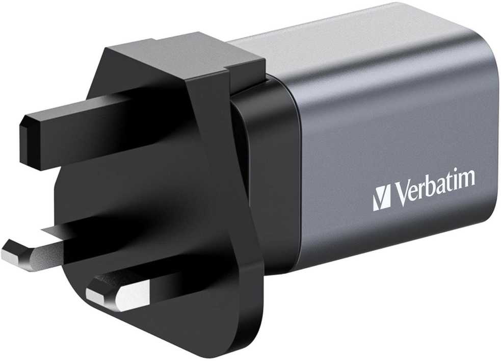Verbatim - GNC-35 GaN Charger 2 Port 35W USB-A/USB-C