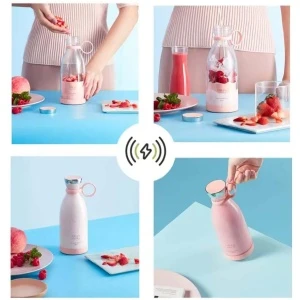 Stilingas Nešiojamas Trintuvas/Blenderis/Gertuvė Rožinė aprašymas - Prekės nuotrauka