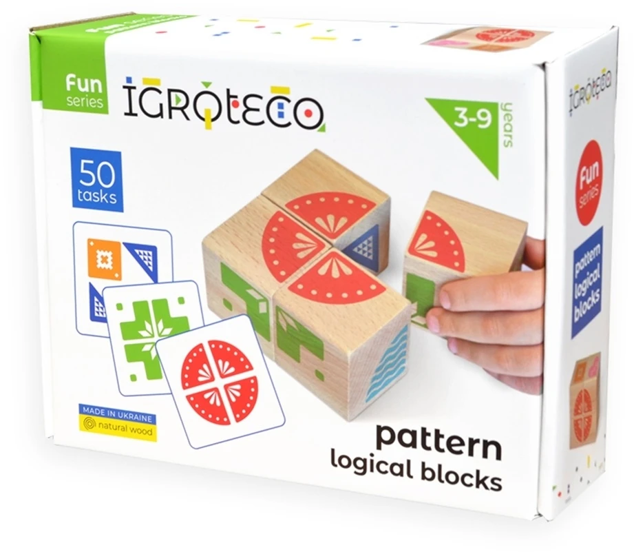 Igroteco loginės kaladėlės pagal paveikslėlį