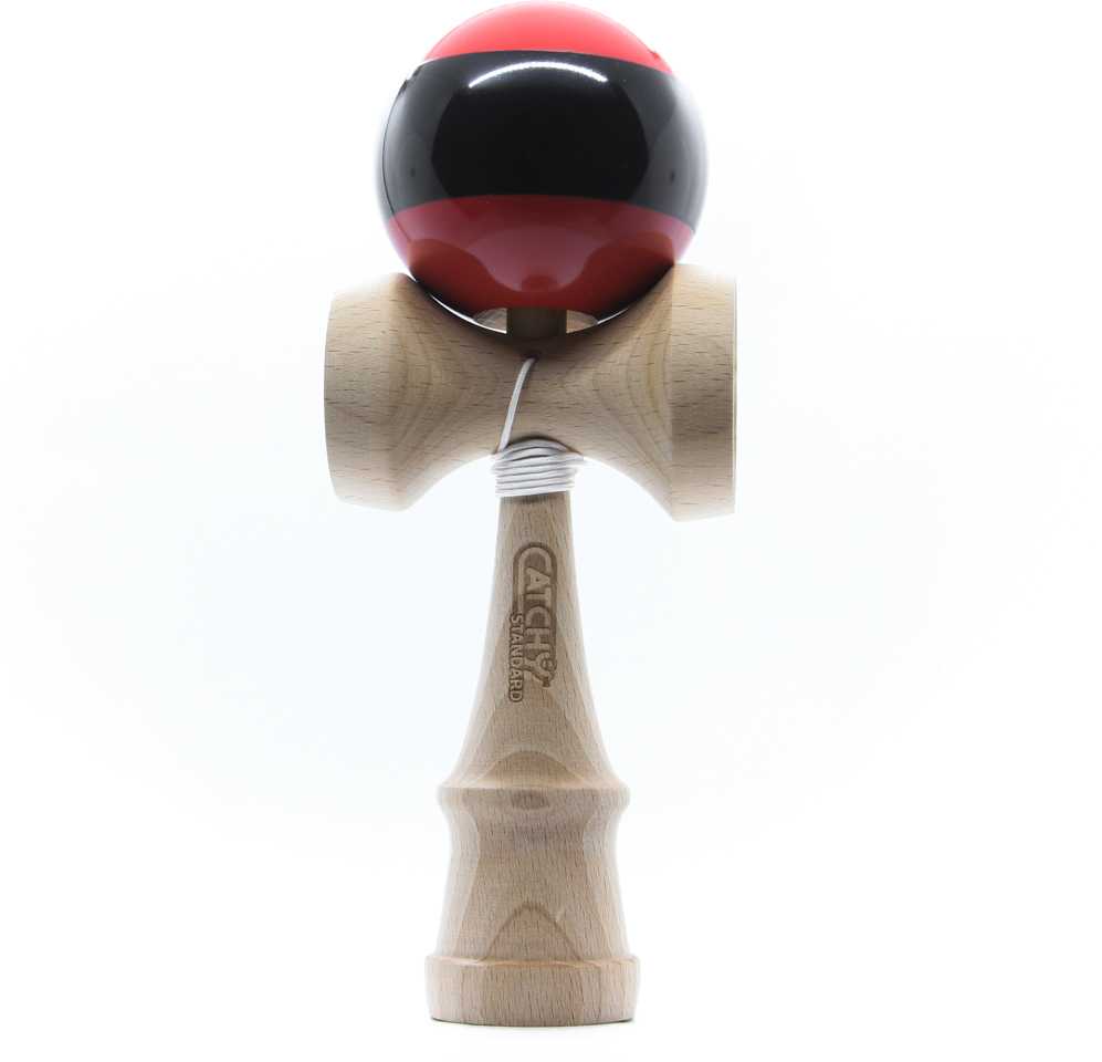 Yoyo Kendama žaislas, medinis/raudonas