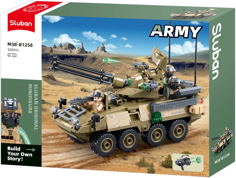 Sluban konstruktorius – karinis šarvuotis Stryker ADS, 320 det., 6+ (18,3 cm)