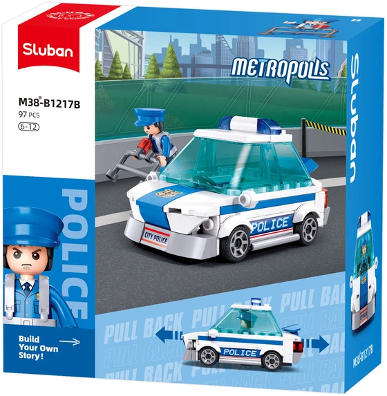 Sluban policijos automobilio konstruktorius „Patrulis“, 97 det., 6+
