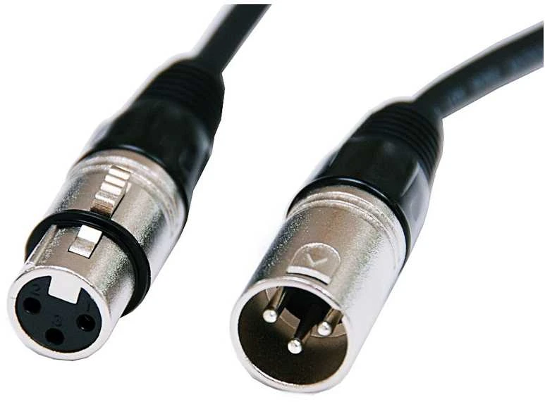 XLR į XLR mikrofono kabelio jungtys