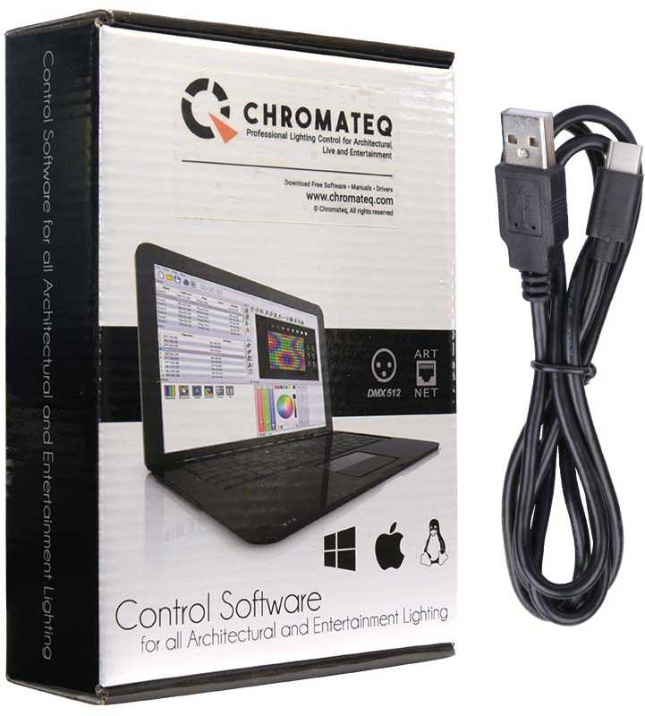 CHROMATEQ CLUB 1024 DMX valdiklis + programinė įranga