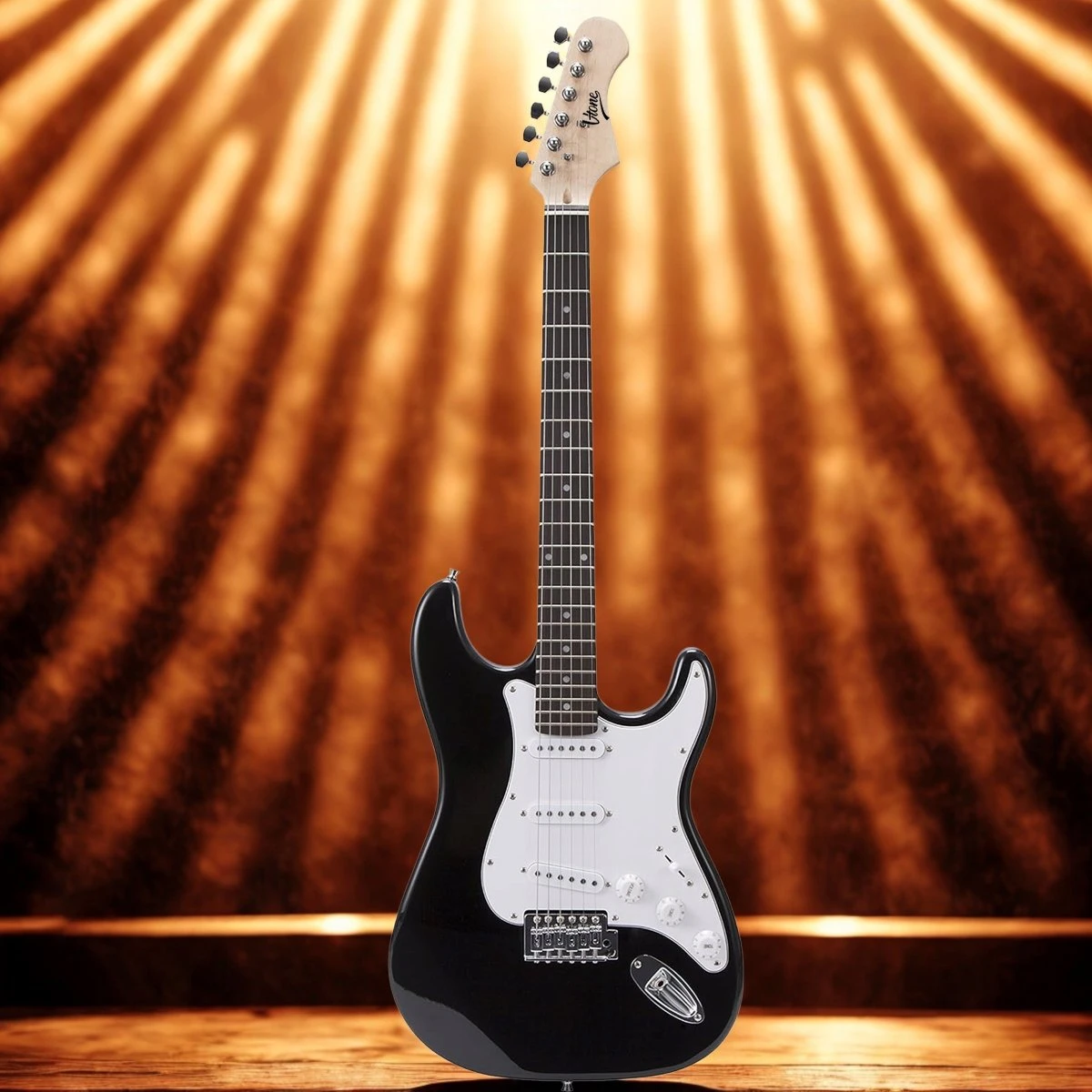 V-TONE EGA 39 BK elektrinės gitaros 4/4 Stratocaster 39