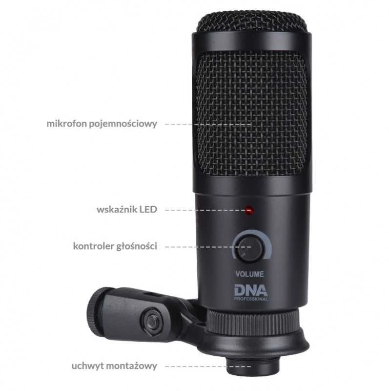 Dna Professional USB kondensatorinio mikrofono komplektas DNA CM USB KIT