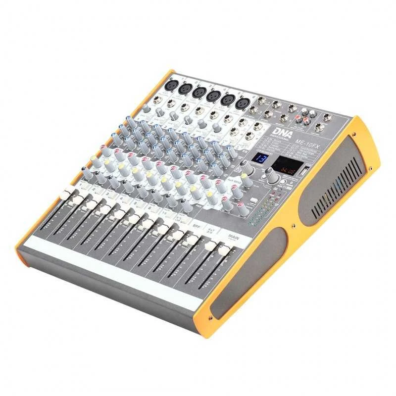 Plakiklis „Carruzzo DNA ME-10FX“ garso maišytuvas – 10 kanalų USB „Bluetooth“
