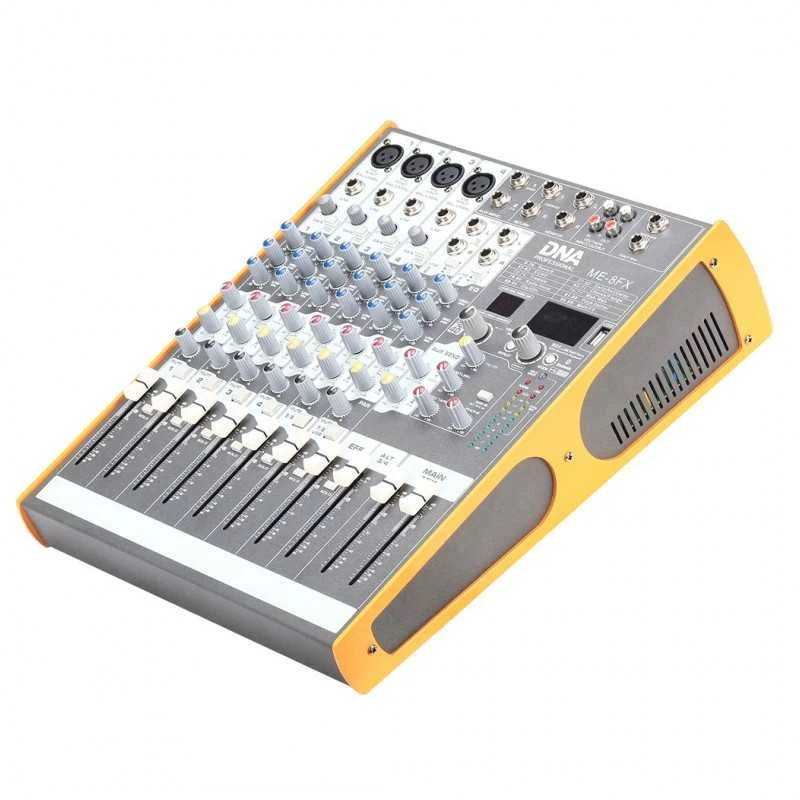 Carruzzo DNA ME-8FX garso maišytuvas, 8 kanalai, USB, Bluetooth