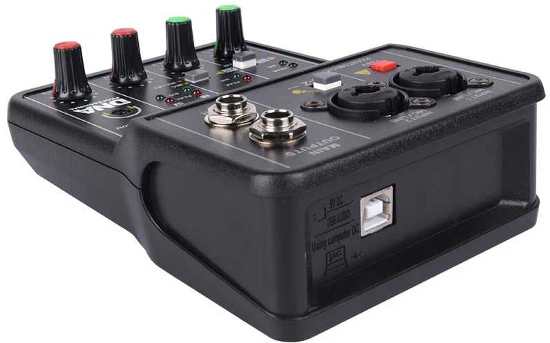 Dna Professional DNA MIX 2 analoginis maišytuvas 2 kanalų Hi-Z USB garso sąsaja