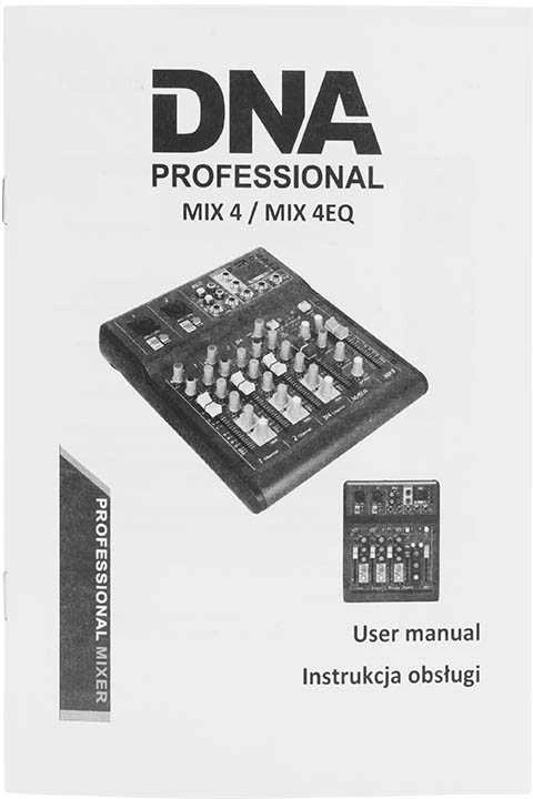 DNR DNA Professional MIX 4 – analoginis garso maišytuvas