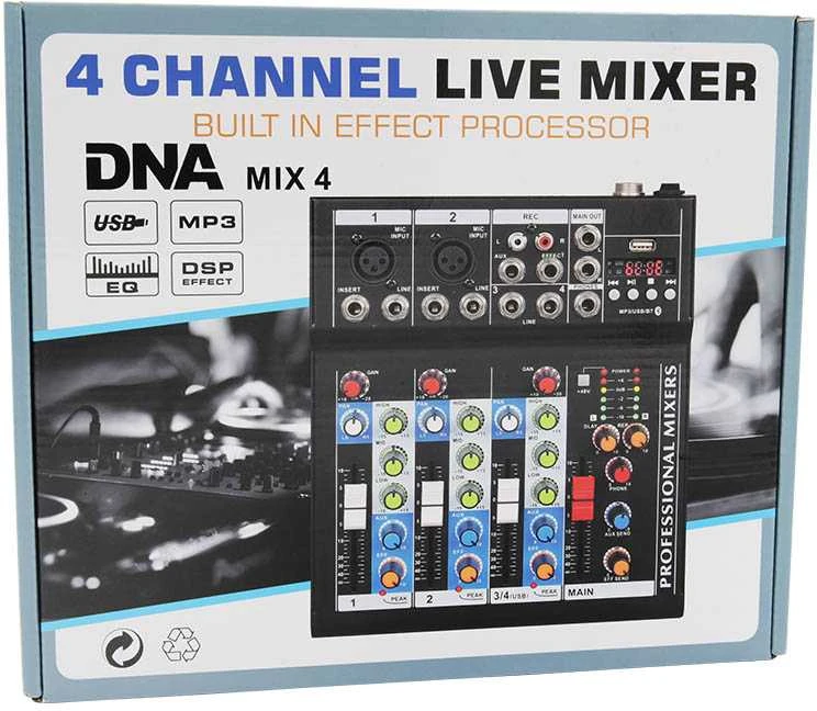 DNR DNA Professional MIX 4 – analoginis garso maišytuvas