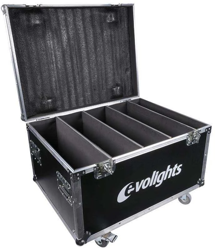 EVOLIGHTS 60x10W RGBW LED sieninis plautuvas, dėklas