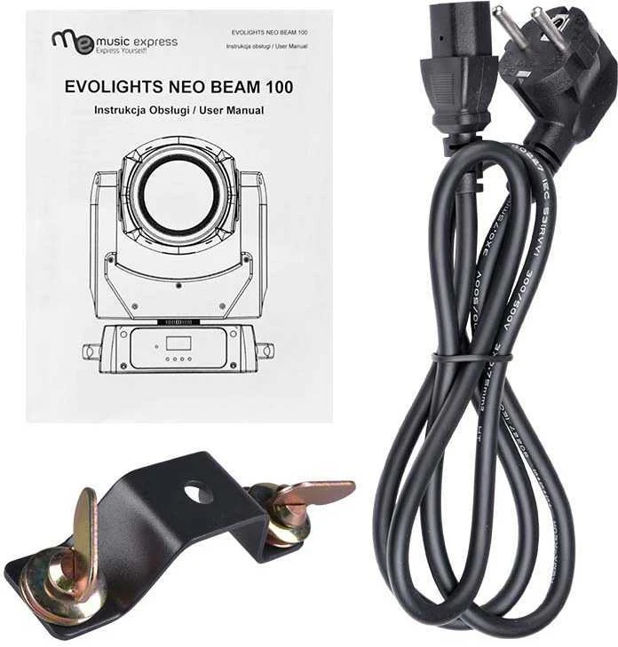 „Carruzzo EVOLIGHTS NEO BEAM“ 100 W LED judanti galva su šviestuvu