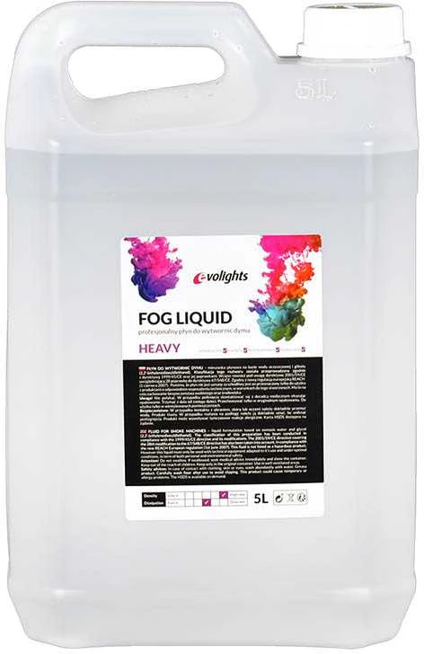 EVOLIGHTS rūko skystis dūmų mašinai HEAVY 5L