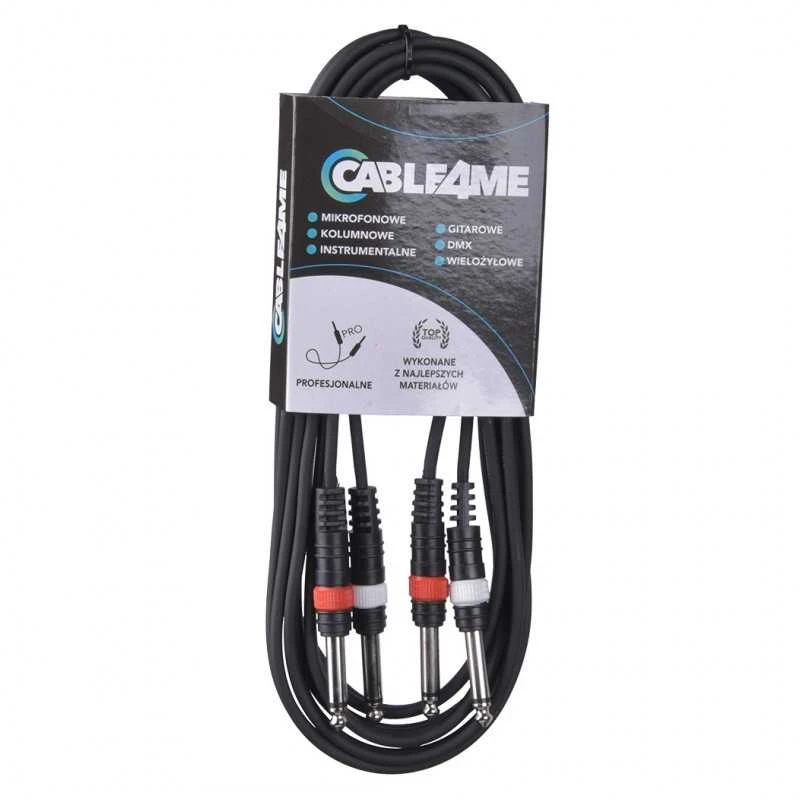 CABLE4ME garso kabelis 2x6,3mm su keturiais kištukais