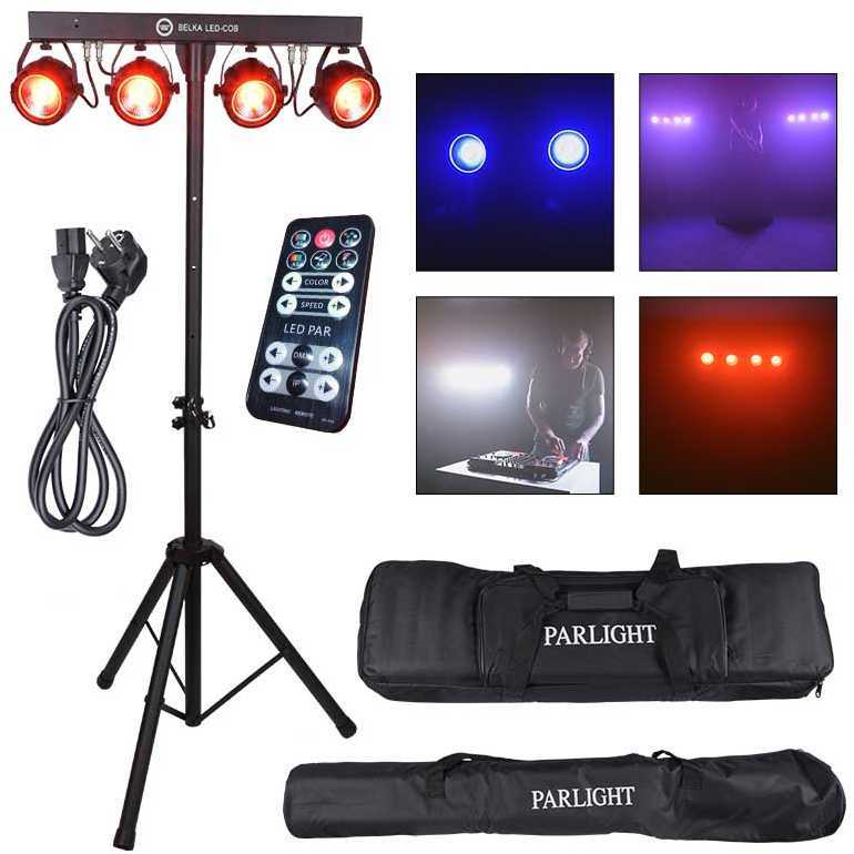 LIGHT4ME T-BAR LED COB PAR 4x30W stovo dangtelis