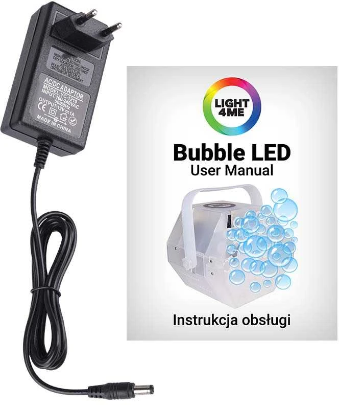 LIGHT4ME BUBBLE LED mažas efektyvus burbulų aparatas