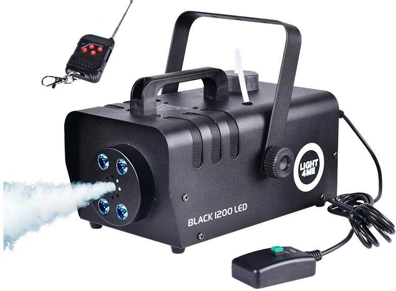 LIGHT4ME Juodas 1200 LED - fog smoke generator