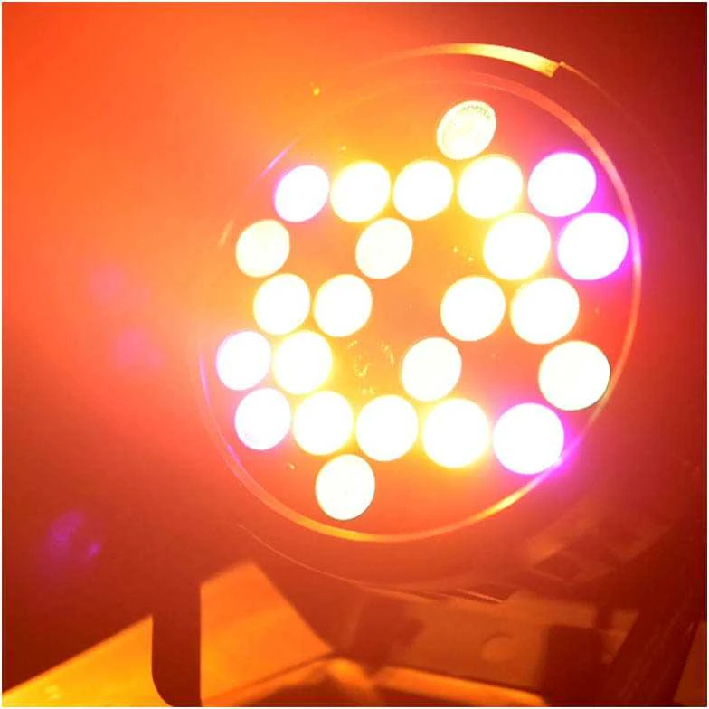 Light4Me Juodas PAR 30x3W RGBA-UV LED - LED sceninis prožektorius
