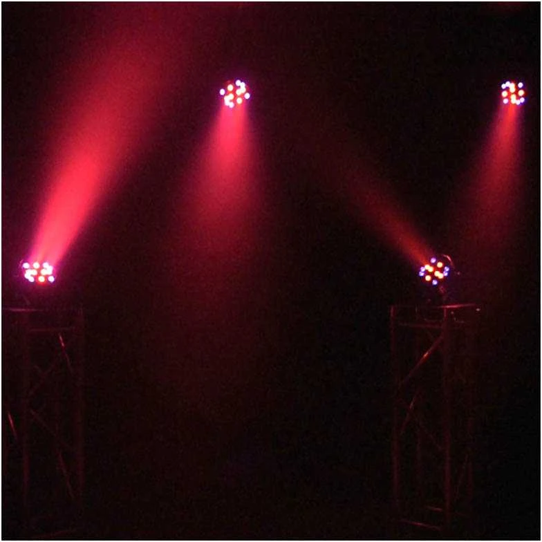 Light4Me Juodas PAR 30x3W RGBA-UV LED - LED sceninis prožektorius