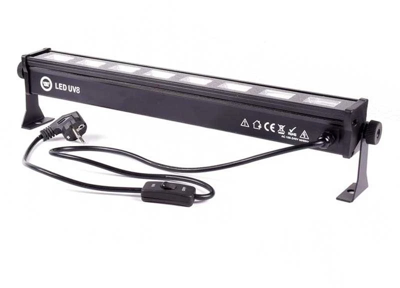 LIGHT4ME LED BAR UV 8 ultravioletinis dekoratyvinis apšvietimas 8x3W