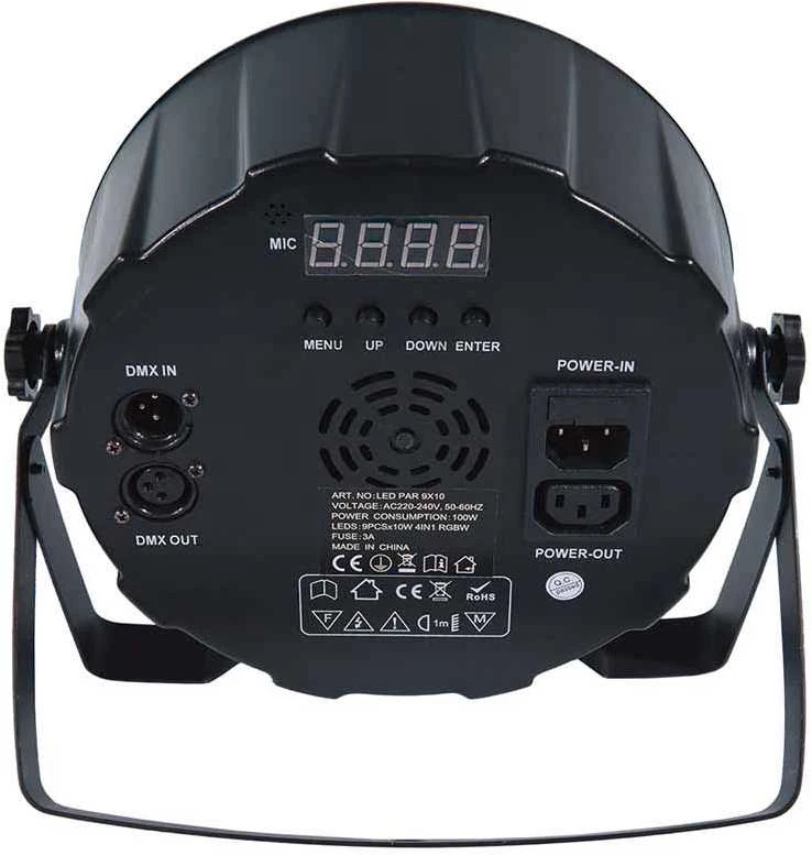 L4M LIGHT4ME LED PAR 9X10W MKII RGBW IR nuotolinio valdymo pultas