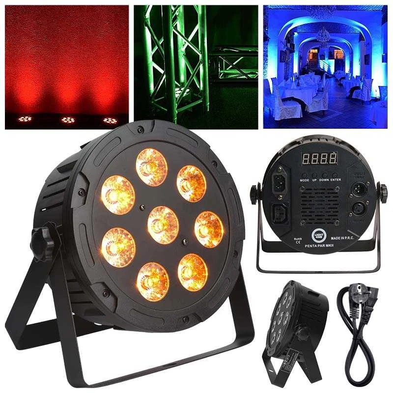 LIGHT4ME PENTA PAR 8x12W MKII RGBWA - RGB LED prožektorius