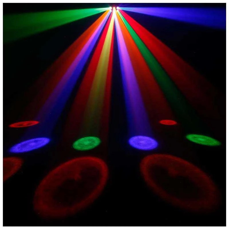 L4M LIGHT4ME ŠEŠIŲ AKIŲ SPINDULYS Stiprus LED spindulio efektas + NUOTOLINIO VALDYMO PULTAS