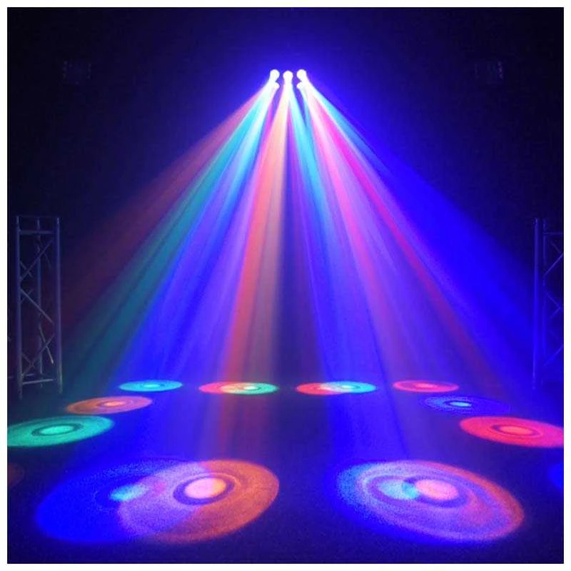 L4M LIGHT4ME ŠEŠIŲ AKIŲ SPINDULYS Stiprus LED spindulio efektas + NUOTOLINIO VALDYMO PULTAS