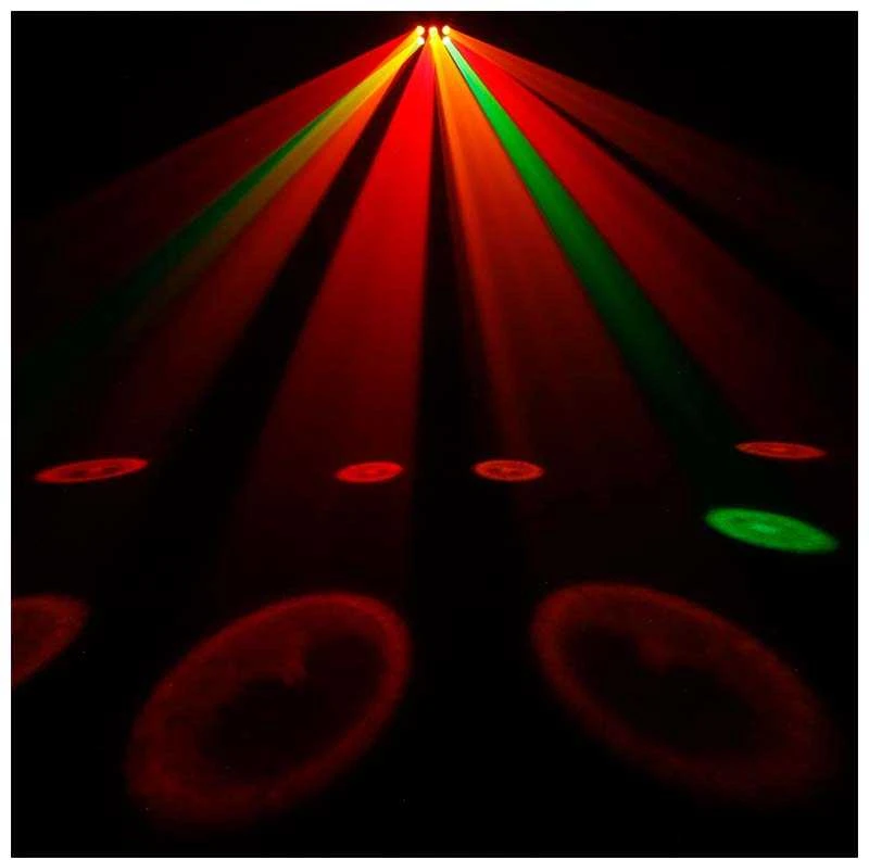 L4M LIGHT4ME ŠEŠIŲ AKIŲ SPINDULYS Stiprus LED spindulio efektas + NUOTOLINIO VALDYMO PULTAS