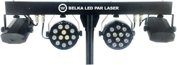LIGHT4ME LED PAR ir lazerinio apšvietimo komplektas