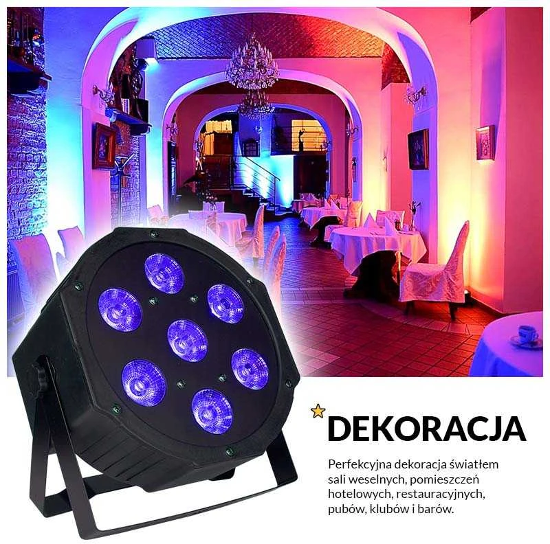 LIGHT4ME TRI PAR Basic 7x9 - LED scenos prožektorius
