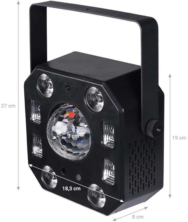 L4M disko efekto LIGHT4ME TURBO FLOWER LED PAR UV