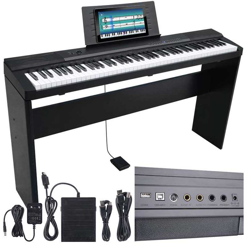 MK WP 881 skaitmeninis pianinas, klavišai, skirti mokytis groti