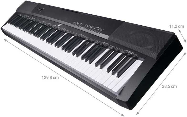 MK WP 881 skaitmeninis pianinas, klavišai, skirti mokytis groti