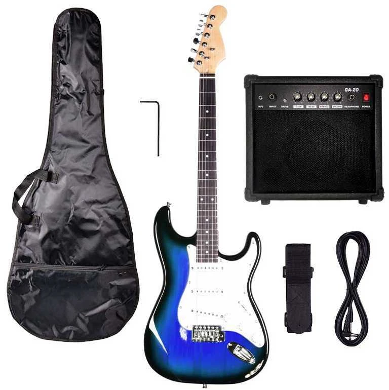NN EG SET BLU komplektas gitarowy gitara elektrinė s