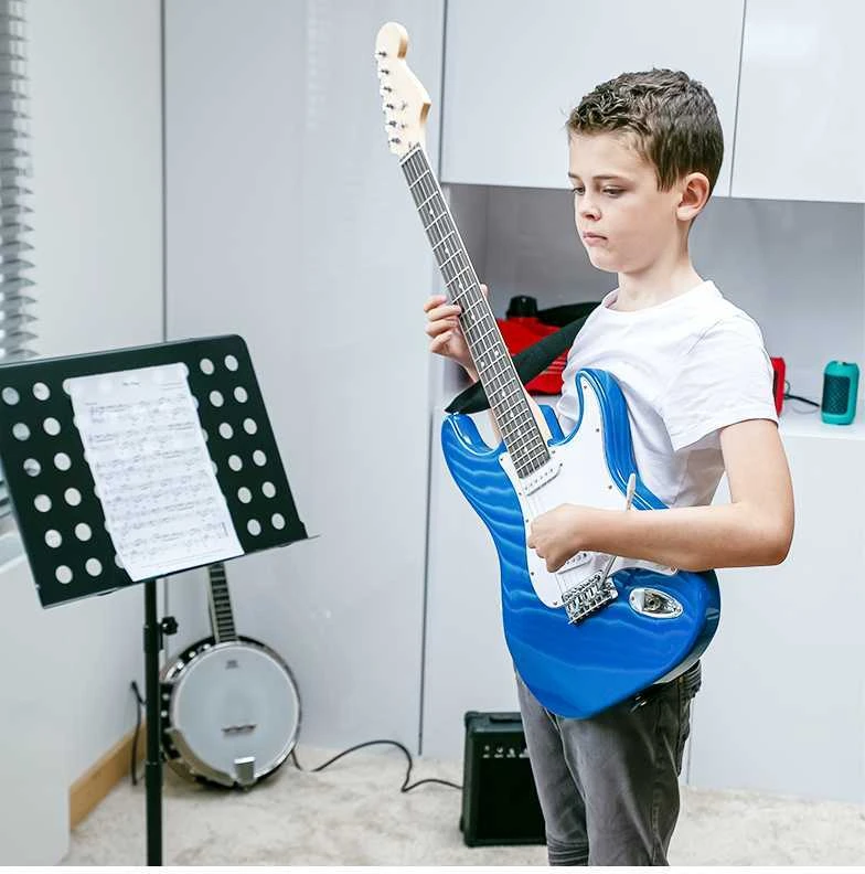 NN EG SET BLU komplektas gitarowy gitara elektrinė s