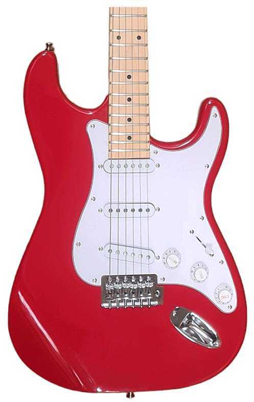NN EG SET Raudonas komplektas gitarowy gitara elektrinė s