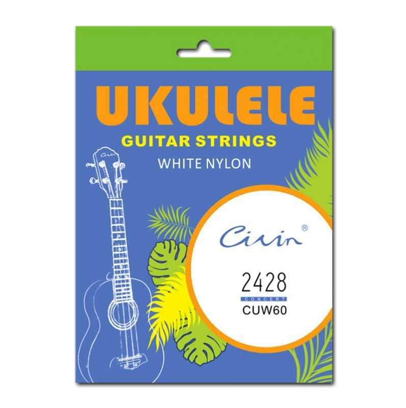 Luna Guitars NN US 2428 baltos Civin nailono ukulelės stygos