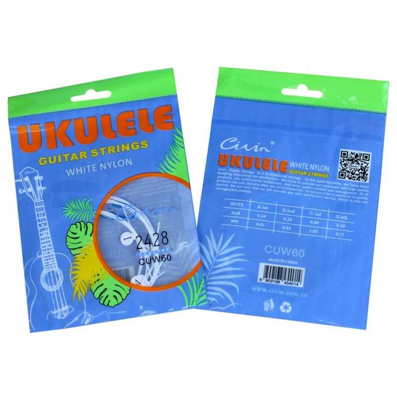 Luna Guitars NN US 2428 baltos Civin nailono ukulelės stygos