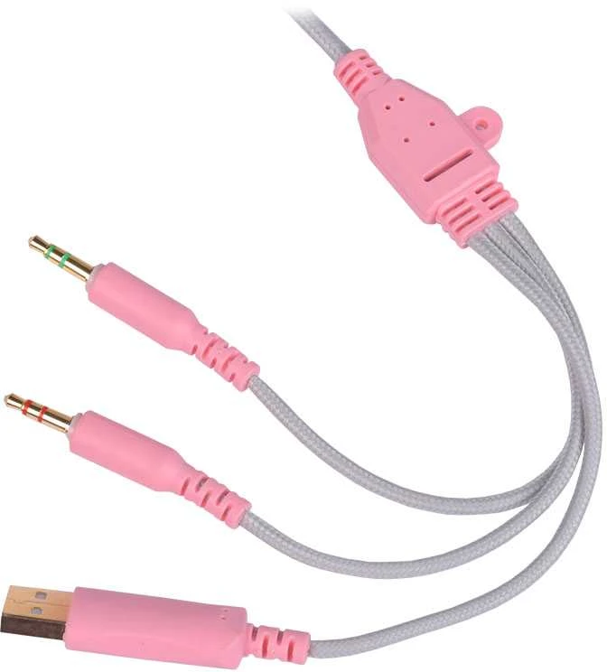 ONIKUMA K9 rožinės RGB ausinės žaidimams