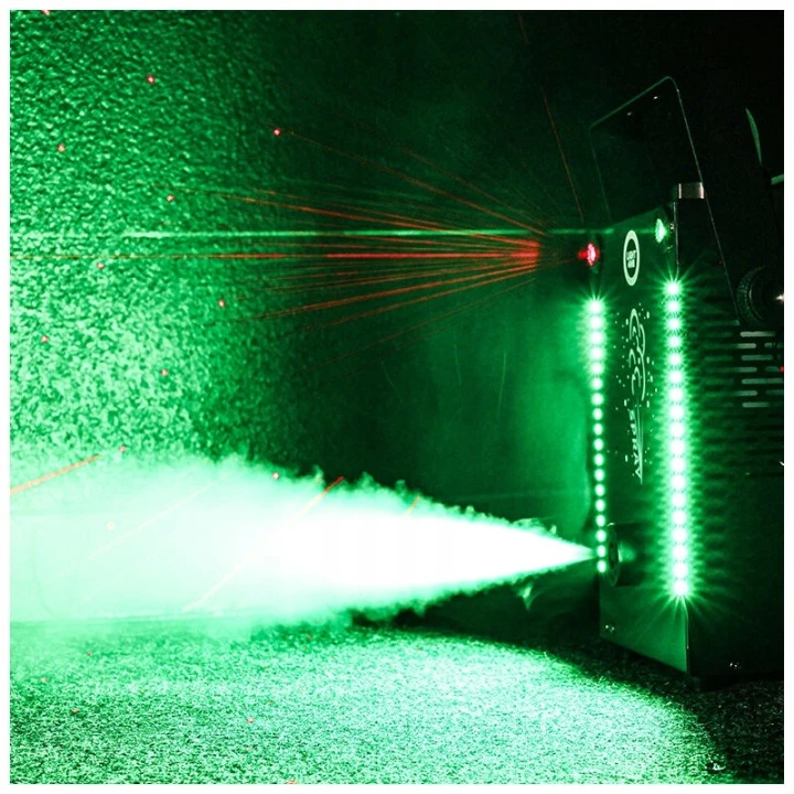 Rūko dūmų mašina su LED ir lazerio efektais LIGHT4ME FOG LASER, 900 W