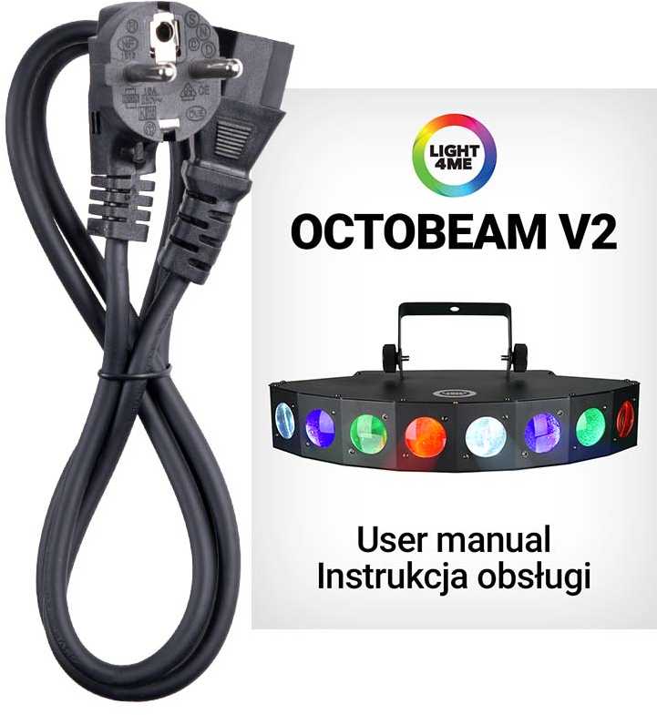 Spotlight LIGHT4ME OCTOBEAM V2 disko efekto LED scenos prožektorius